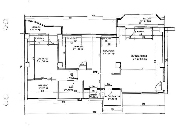 Apartament 3 camere zona straulesti sec.1